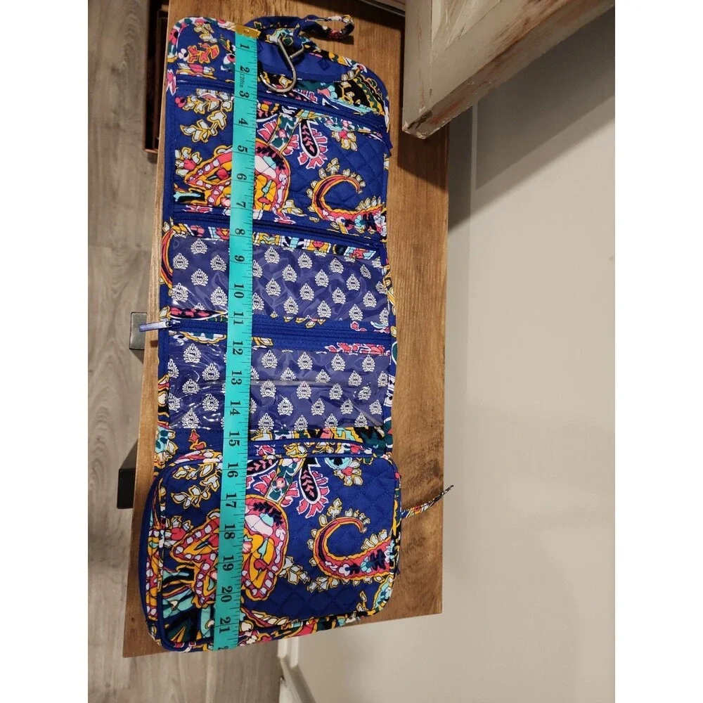 New VERA BRADLEY ROMANTIC PAISLEY ICONIC HANGING TRAVEL BEAUTIFUL ORGANIZER
